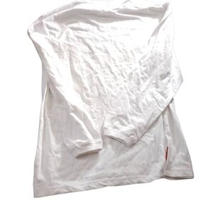 White Abstract Design Long Sleeve Shirt